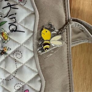 Bee Thankful Quilted Tote and Makeup Bag